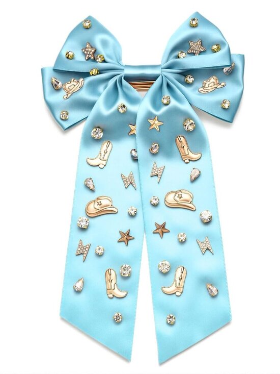 Accessories - Western Hair Bows for Women Howdy Cowgirl Hair Bow Clips Cowboy Hat Boot Hair Ri